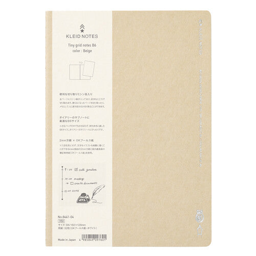 Kleid Notes B6 Tiny Grid Notebook