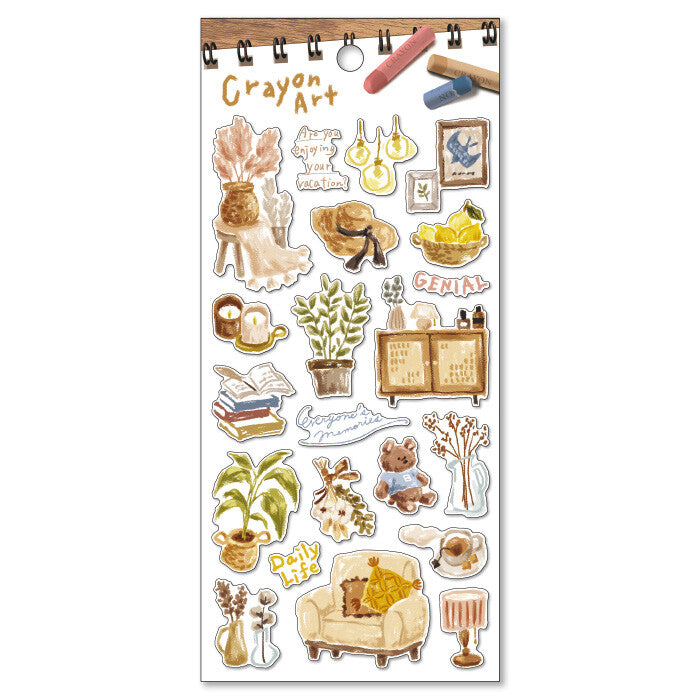 Mindwave Sticker Sheet - Crayon Art