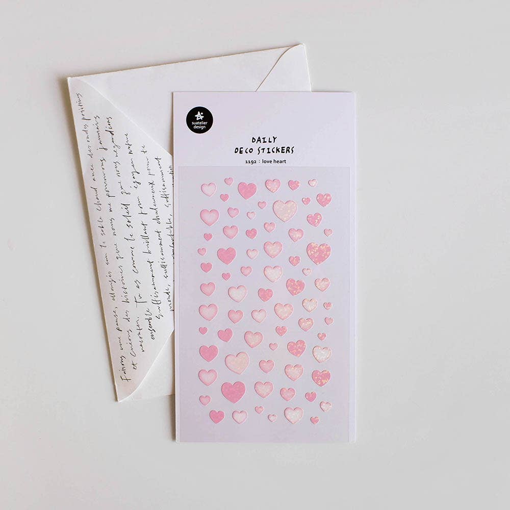 Suatelier Sticker Sheet - Love heart