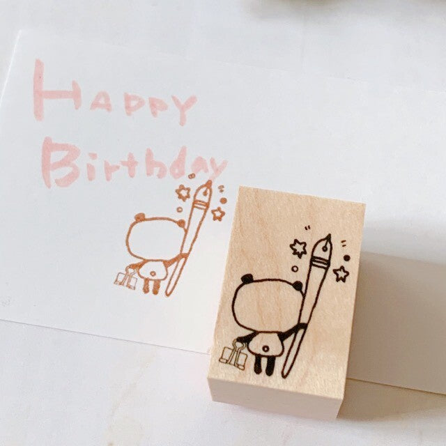 Kayonoko Panda and Pen Stamp