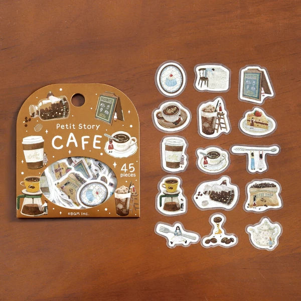 BGM Foil Stamped Flake Sticker Cafe ala Mode Series
