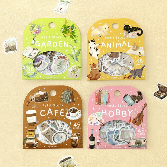 BGM Foil Stamped Flake Sticker Cafe ala Mode Series