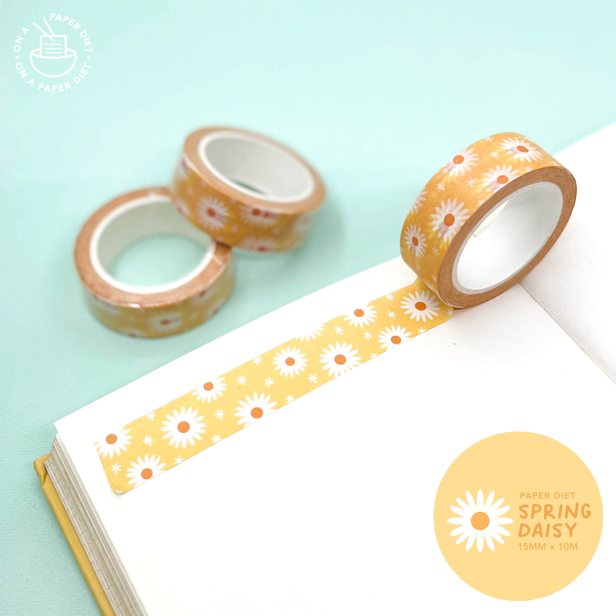 Paper Diet Washi Tape - Yellow Daisy