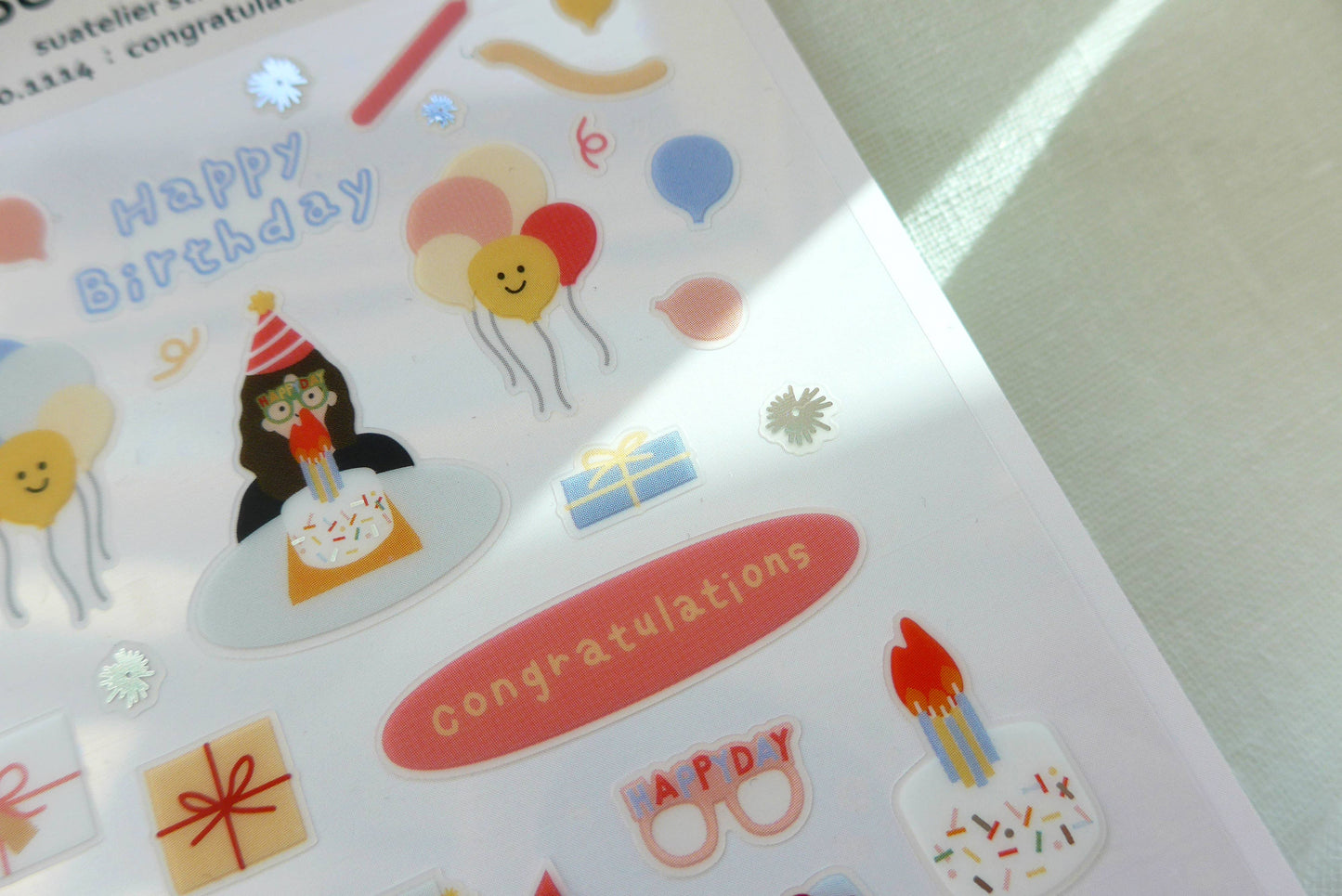 Suatelier Sticker Sheet - Congratulations