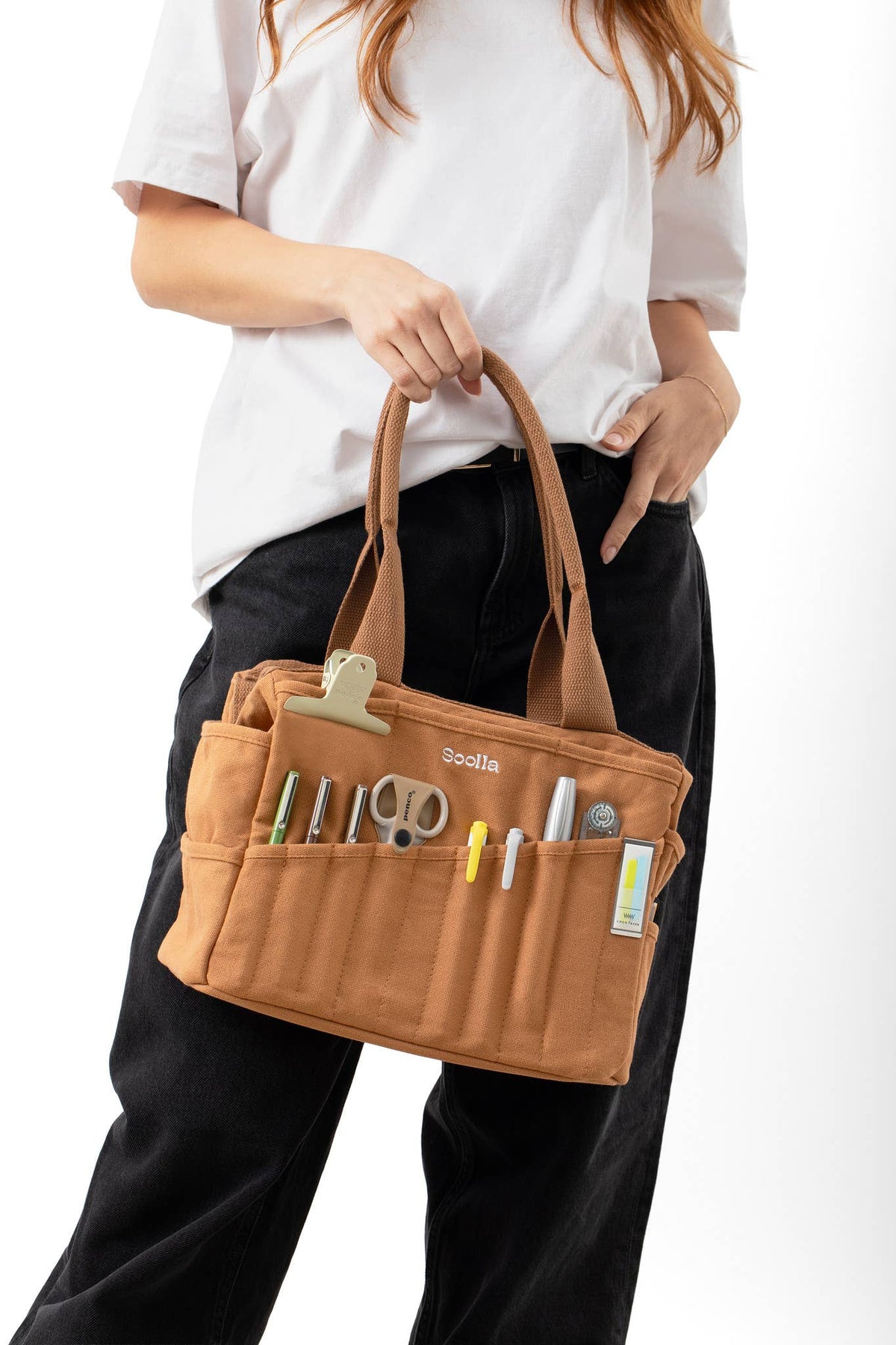 Soolla Studio Artist Bag, Banana Peel, Stationery Tote