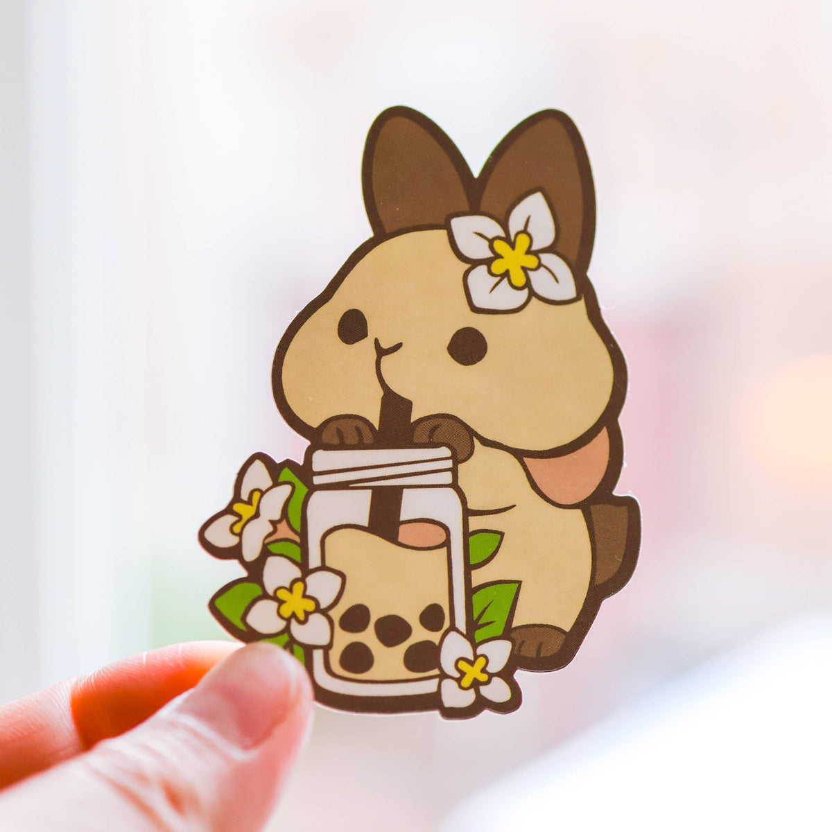 Thousand Skies Vinyl Sticker Jasmine Milk Tea Bunny