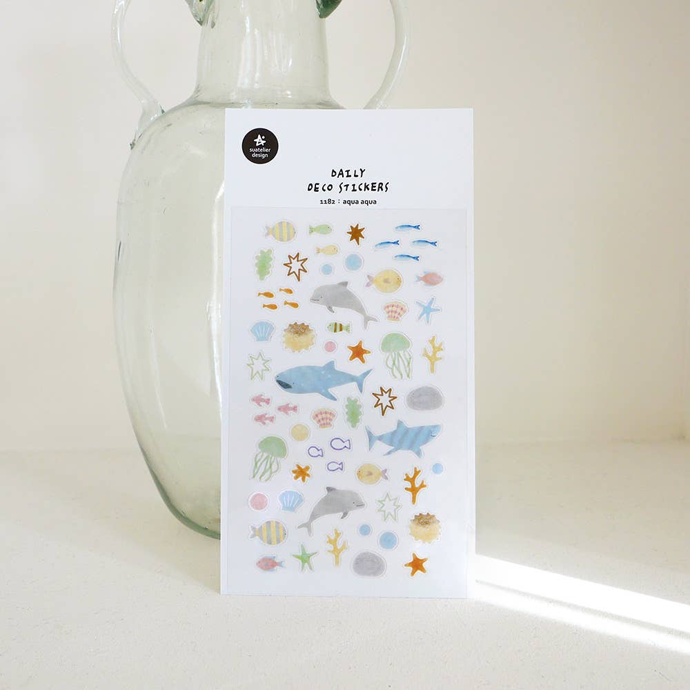 Suatelier Sticker Sheet - Aqua aqua