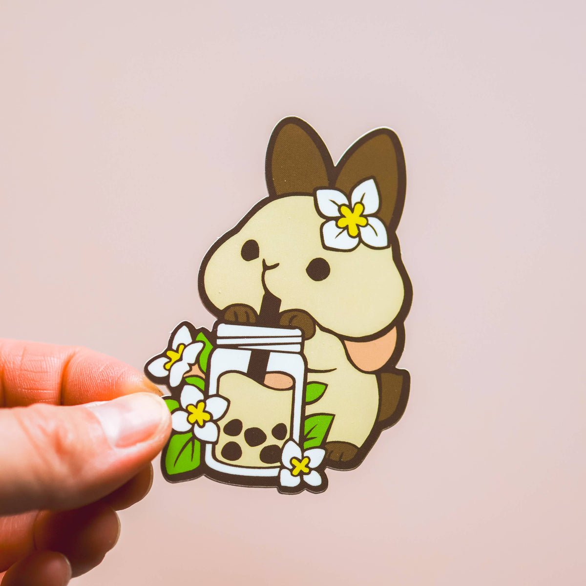Thousand Skies Vinyl Sticker Jasmine Milk Tea Bunny