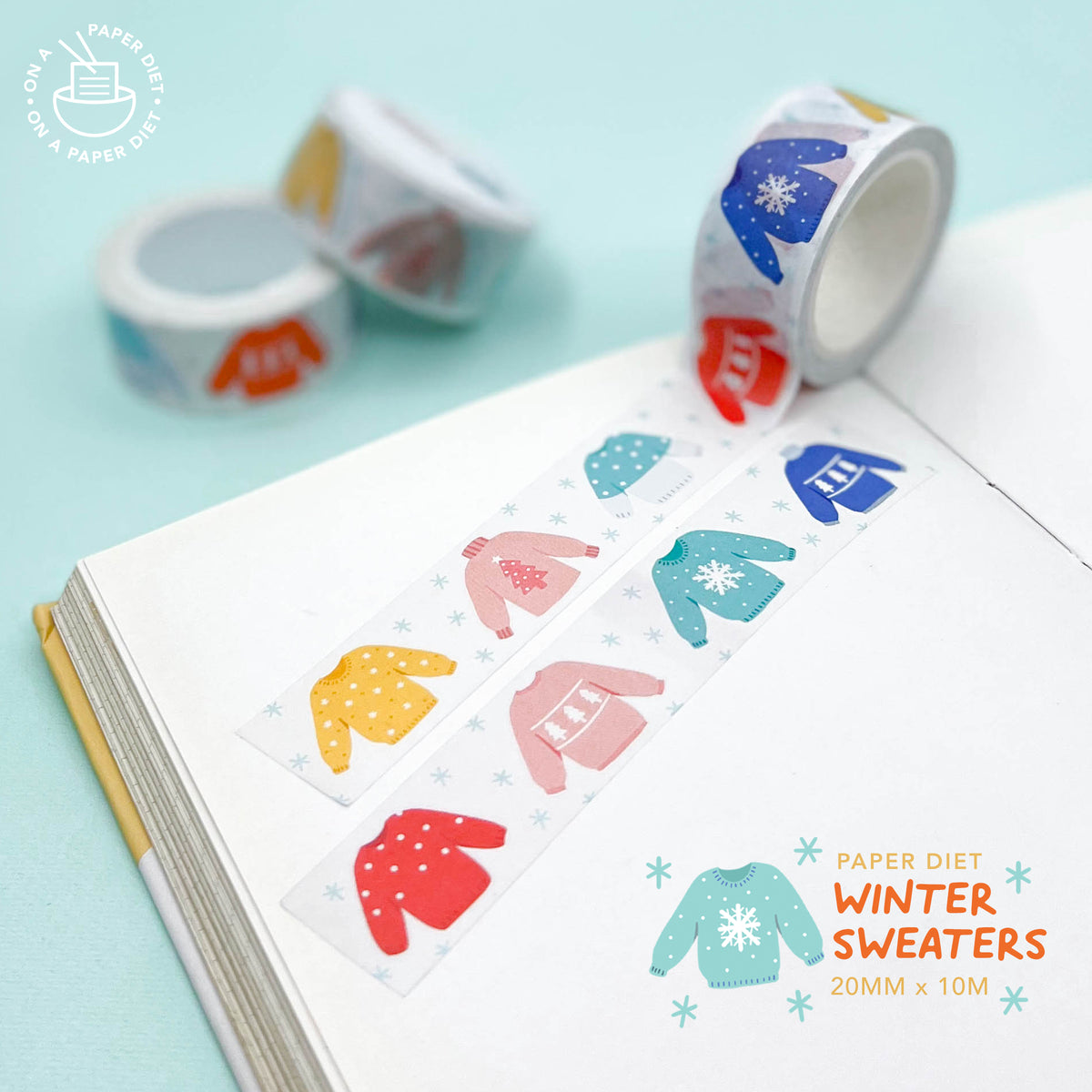 Paper Diet Washi Tape - Winter Sweaters