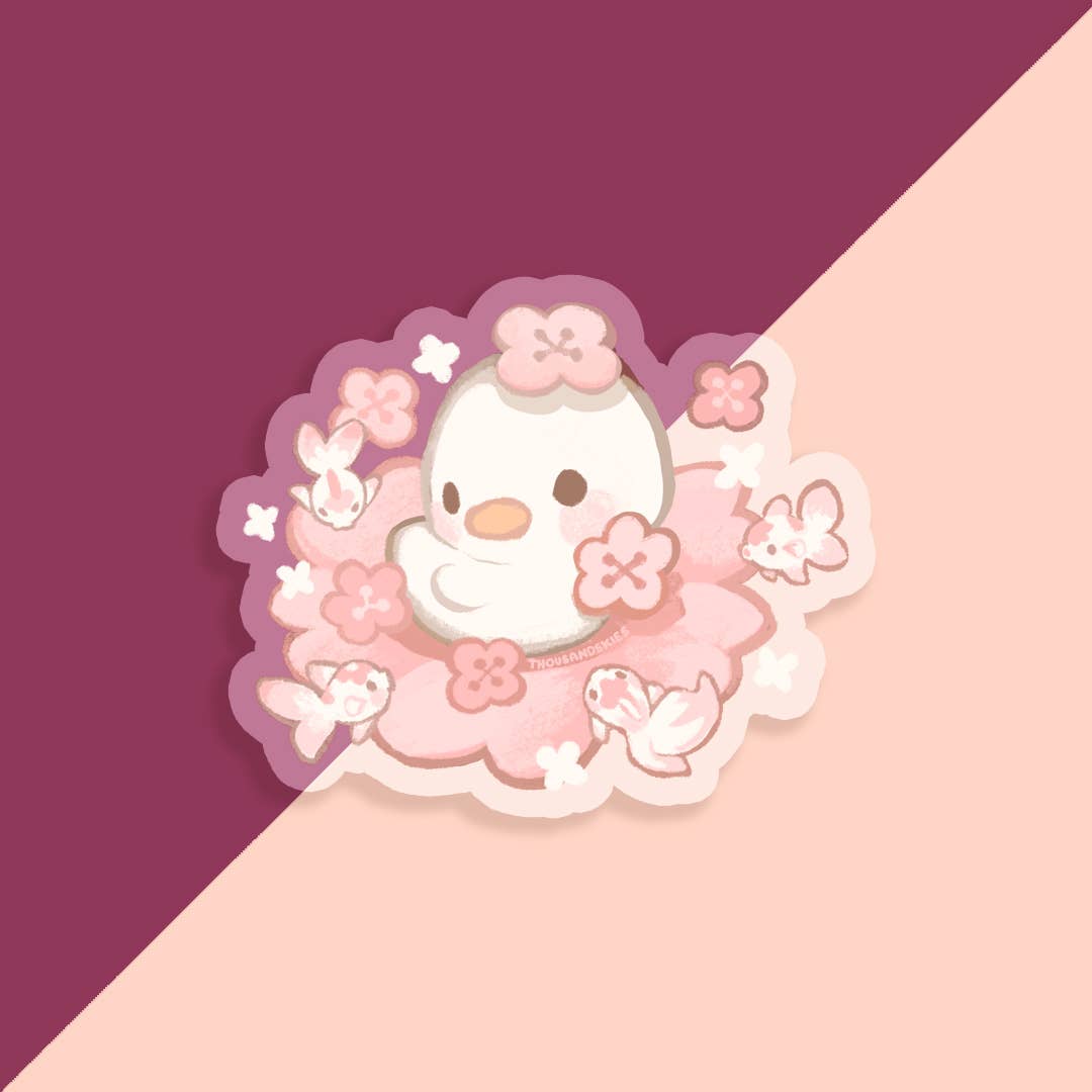 Thousand Skies VInyl Sticker (Transparent) Sakura Duckling