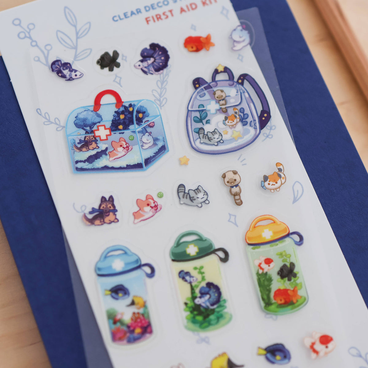 Thousand Skies Sticker Sheet (Clear) - First Aid Kit
