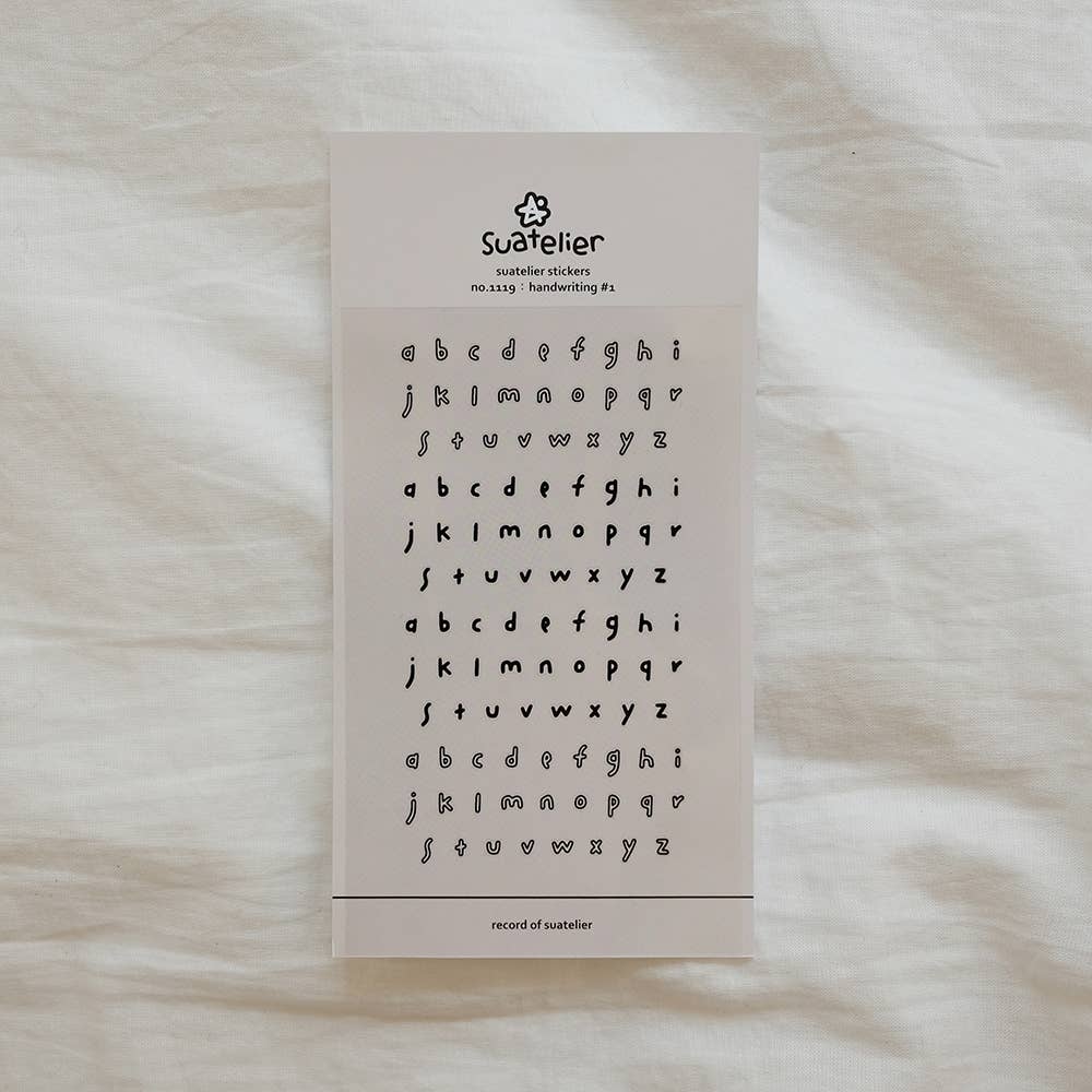 Suatelier Sticker Sheet - Handwriting#1