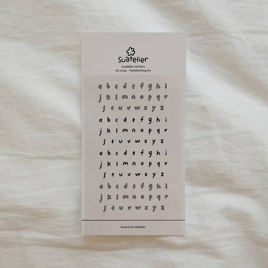 Suatelier Sticker Sheet - Handwriting#1