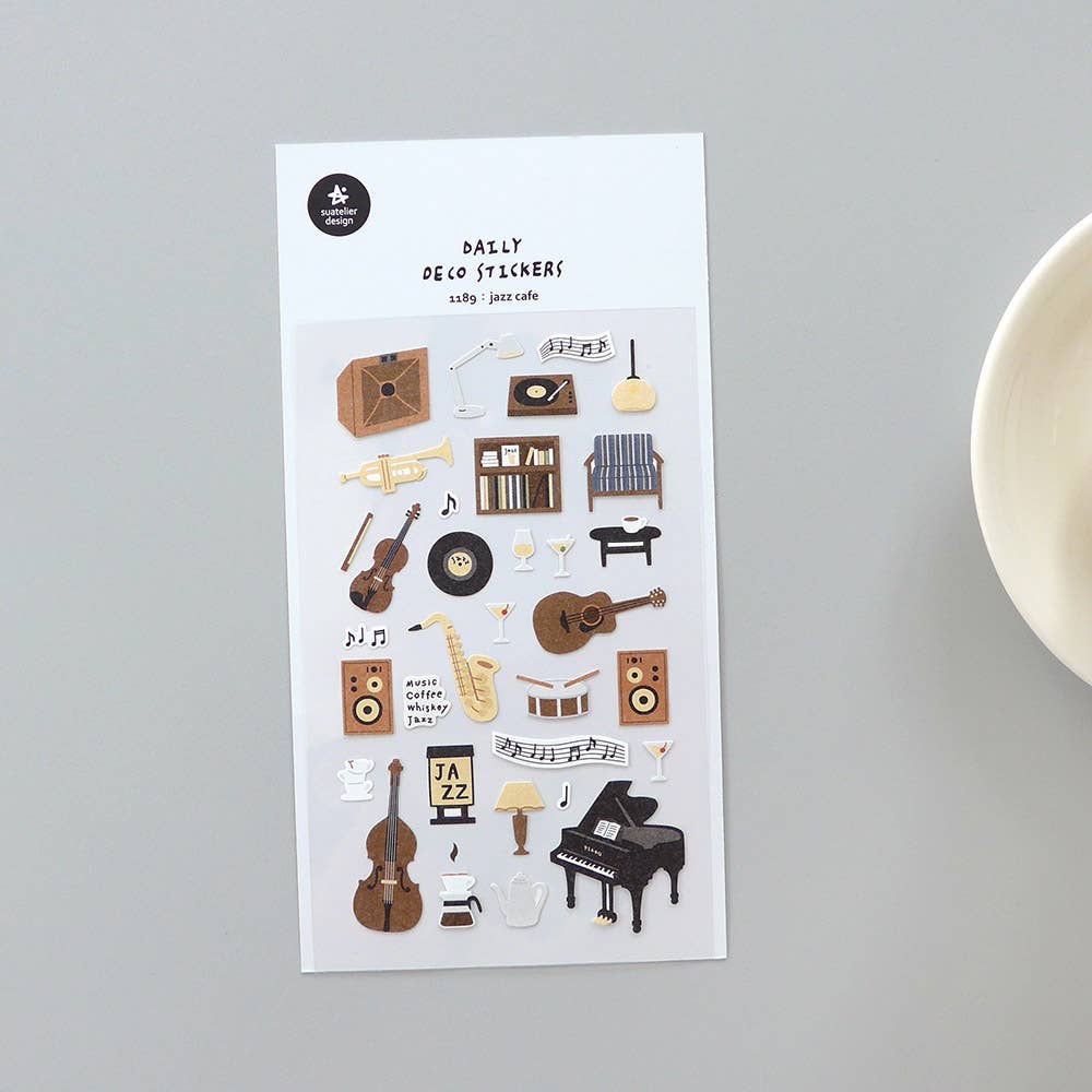 Suatelier Sticker Sheet - Jazz cafe