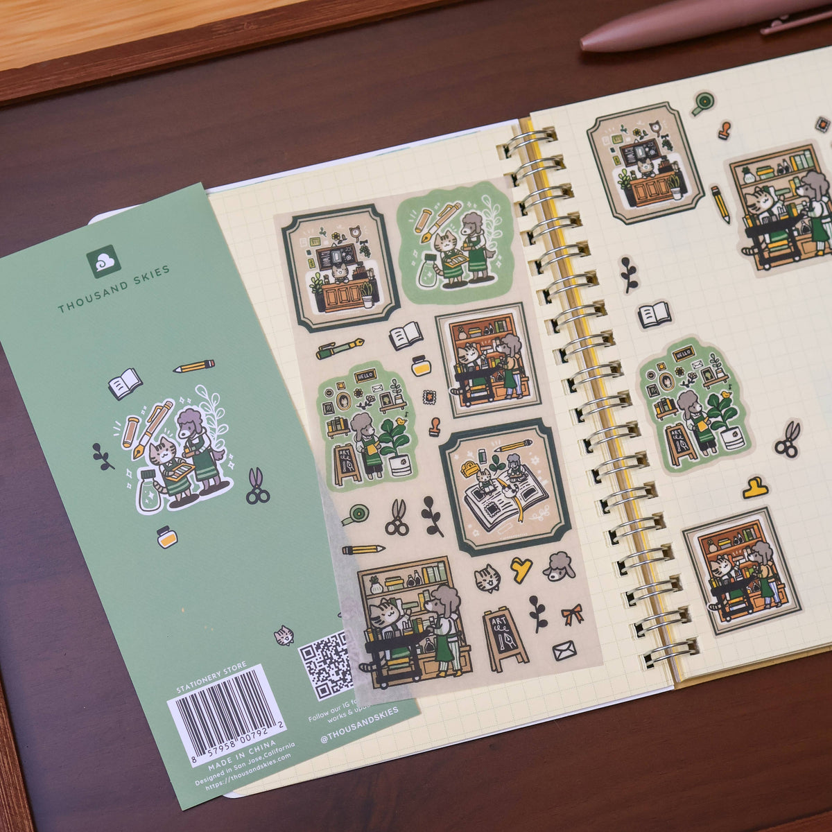 Thousand Skies Sticker Sheet (Washi) - Stationery Store
