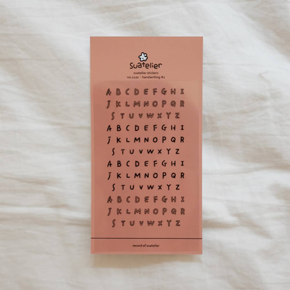 Suatelier Sticker Sheet - Handwriting#2