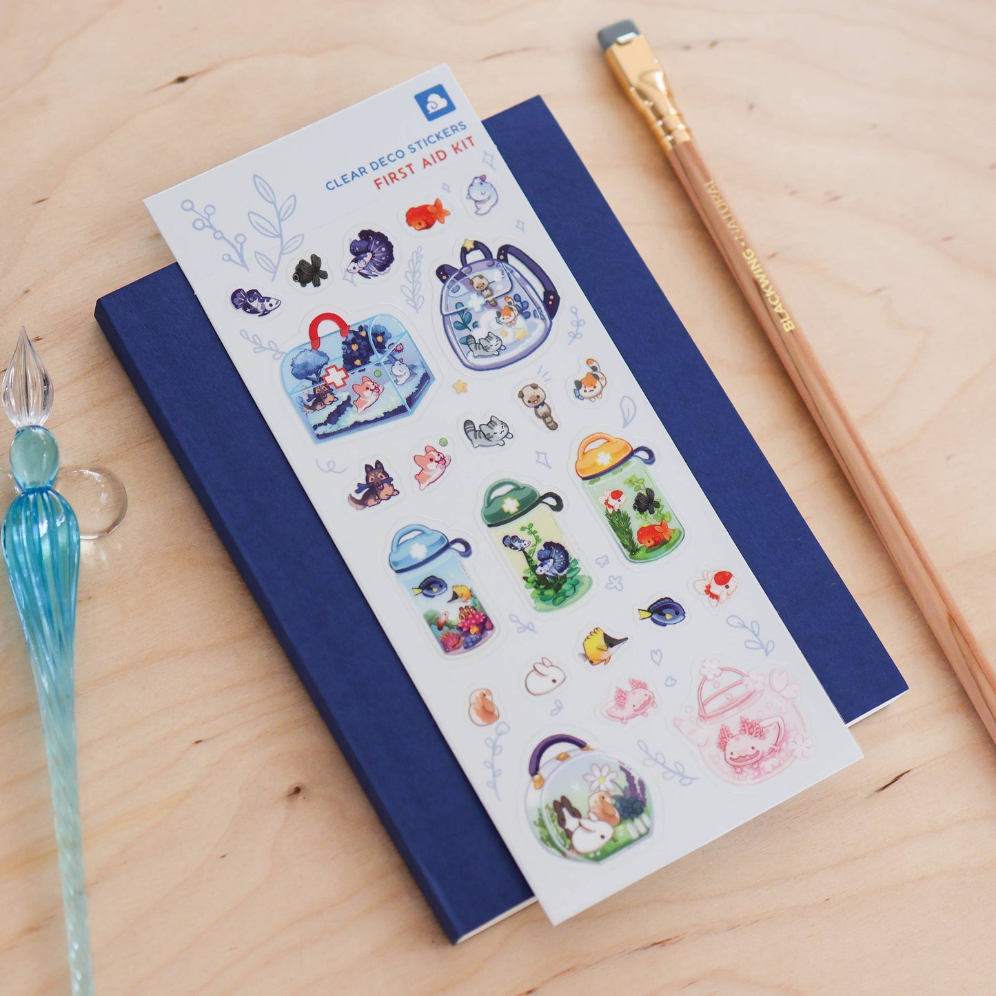 Thousand Skies Sticker Sheet (Clear) - First Aid Kit