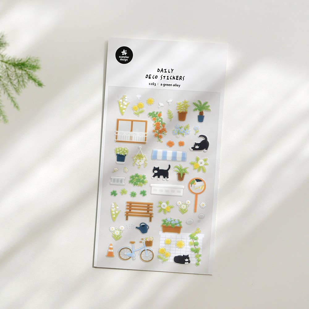 Suatelier Sticker Sheet - A green alley