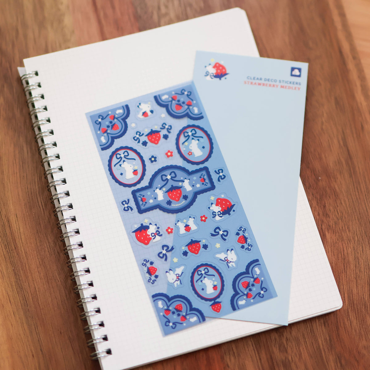 Thousand Skies Sticker Sheet (Clear) - Strawberry Medley