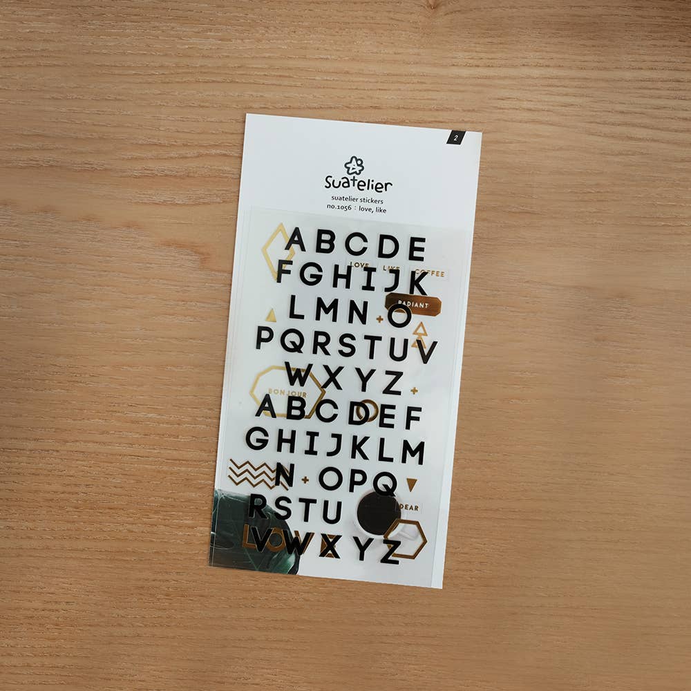 Suatelier Sticker Sheet - Love,like