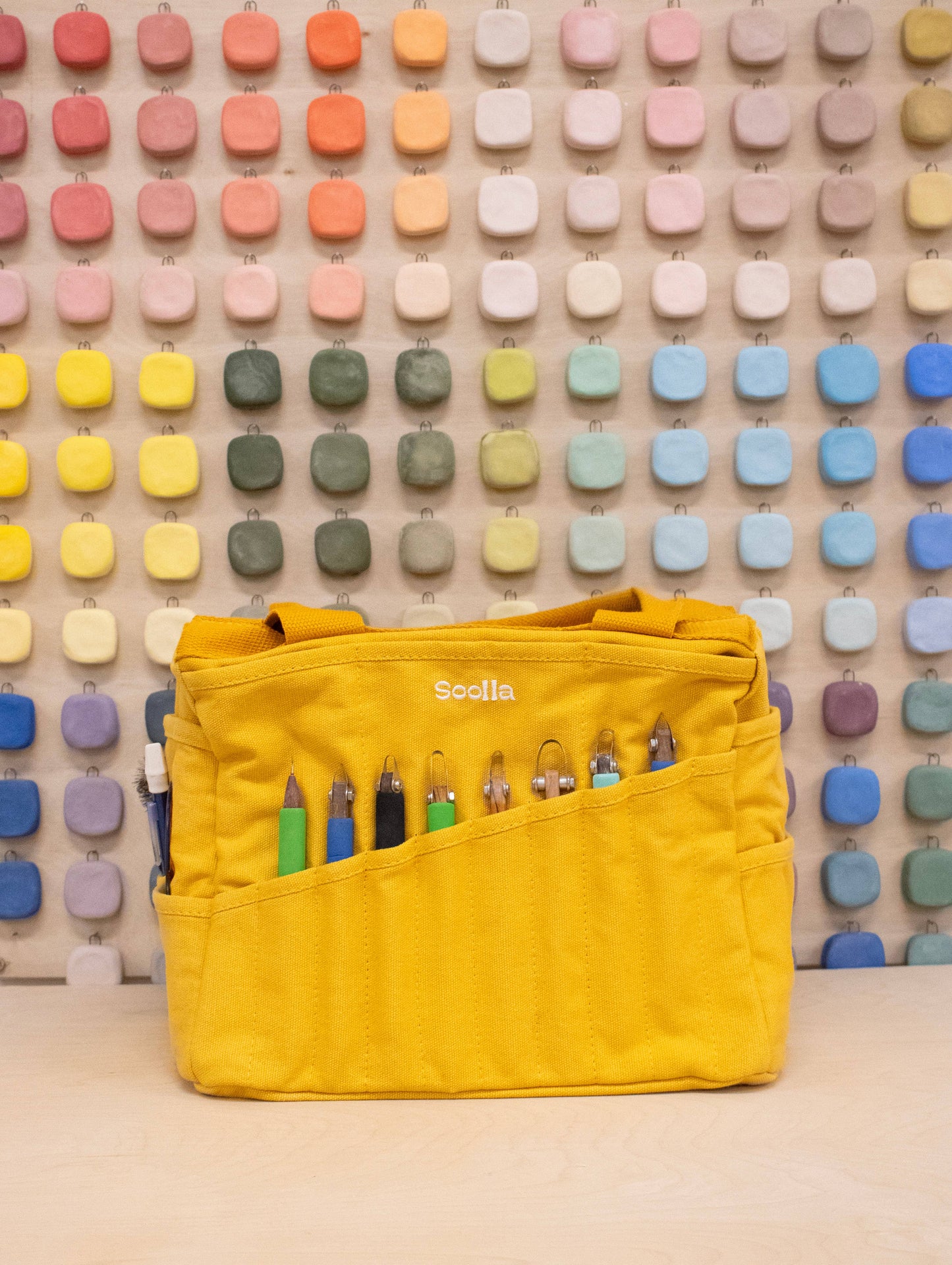 Soolla Studio Artist Bag - Sunset Mustard