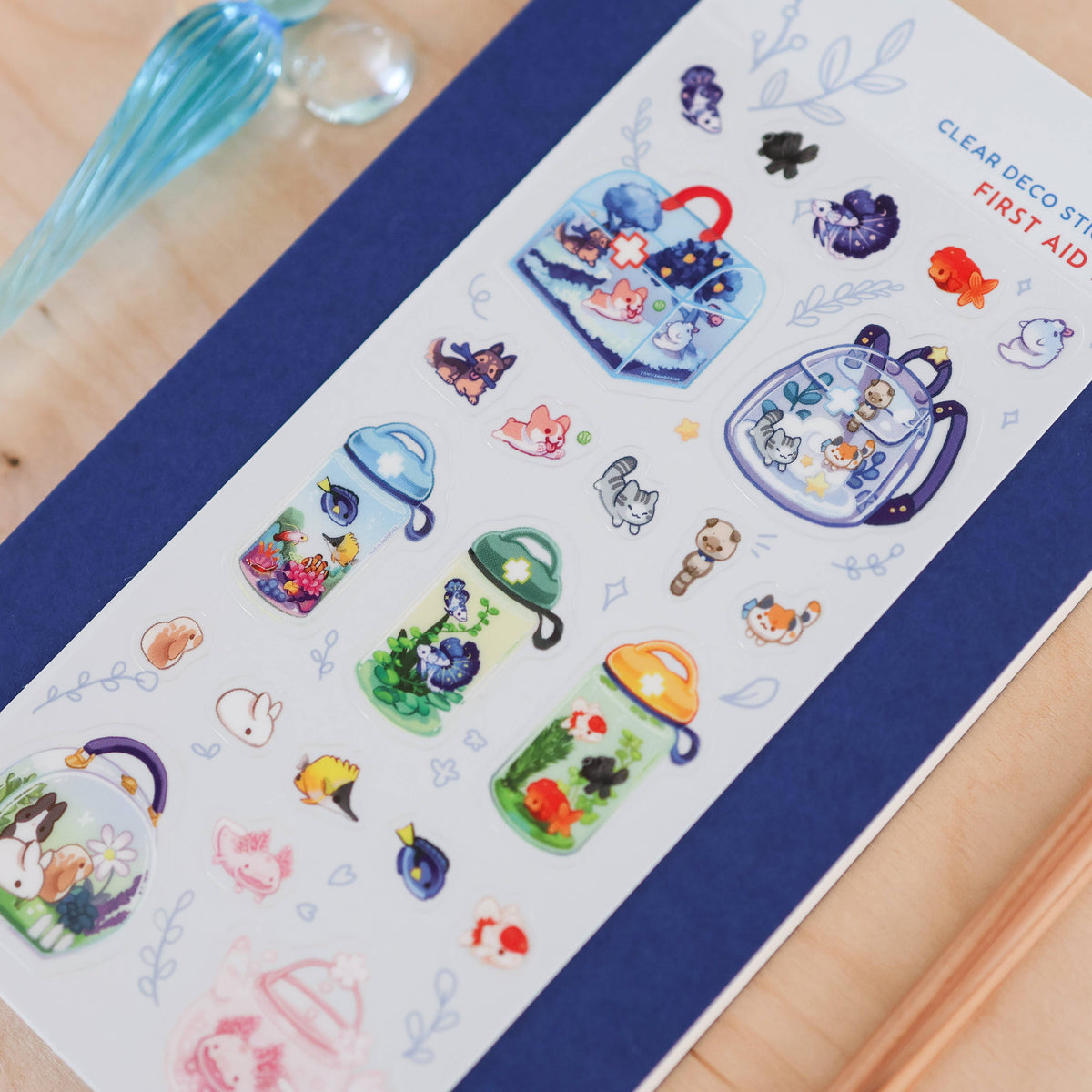 Thousand Skies Sticker Sheet (Clear) - First Aid Kit
