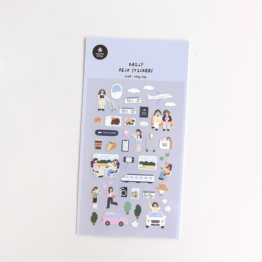 Suatelier Sticker Sheet - Vlog_trip