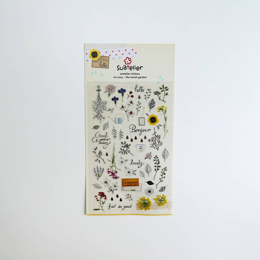 Suatelier Sticker Sheet - The Secret Garden