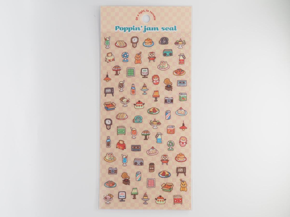 Mind Wave Sticker Sheet - Poppin' Jam Seal Retro