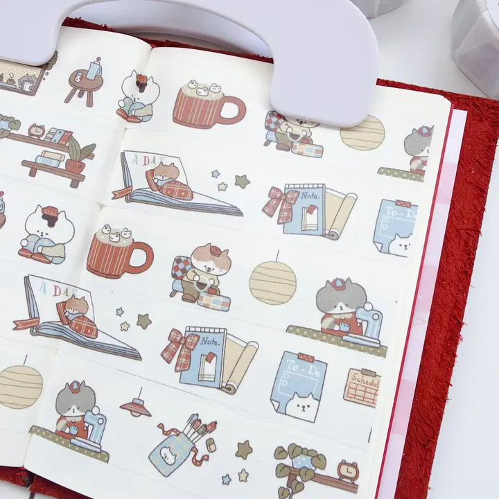 Kubo and Lucy x Idiot Sandwich Washi Tape - Café Journaling