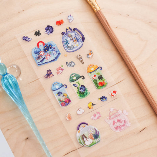 Thousand Skies Sticker Sheet (Clear) - First Aid Kit