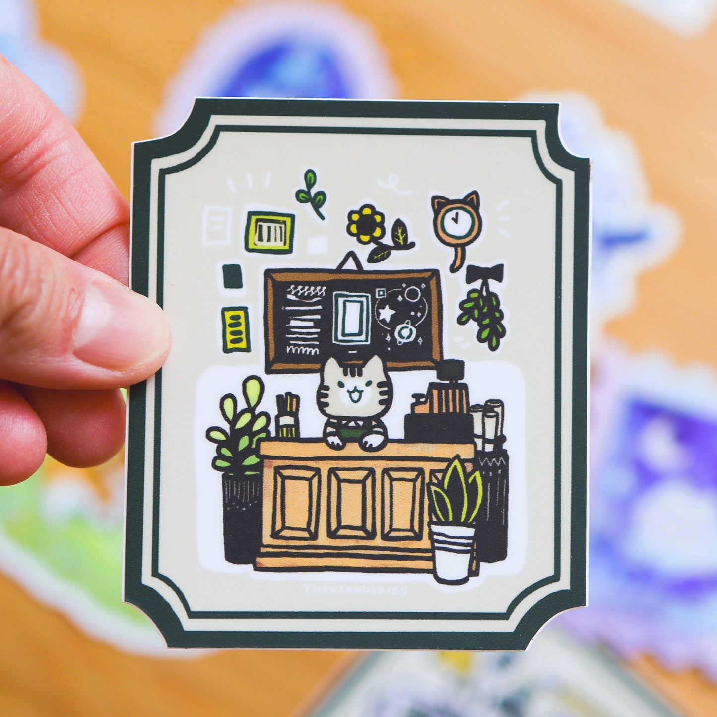 Thousand Skies Vinyl Sticker Stationery Store