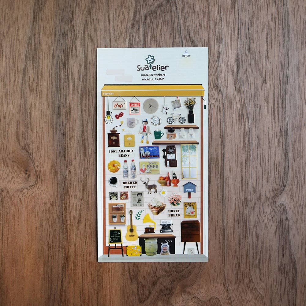 Suatelier Sticker Sheet - Café