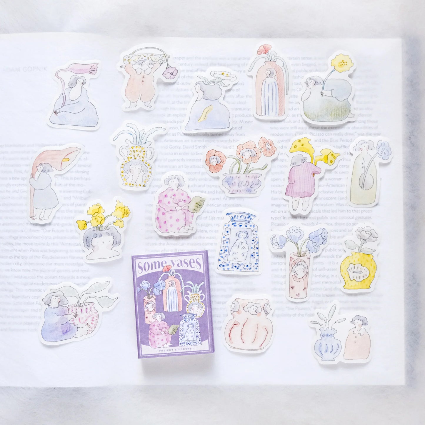 Dodolulu Matchbox Stickers - Some Vases