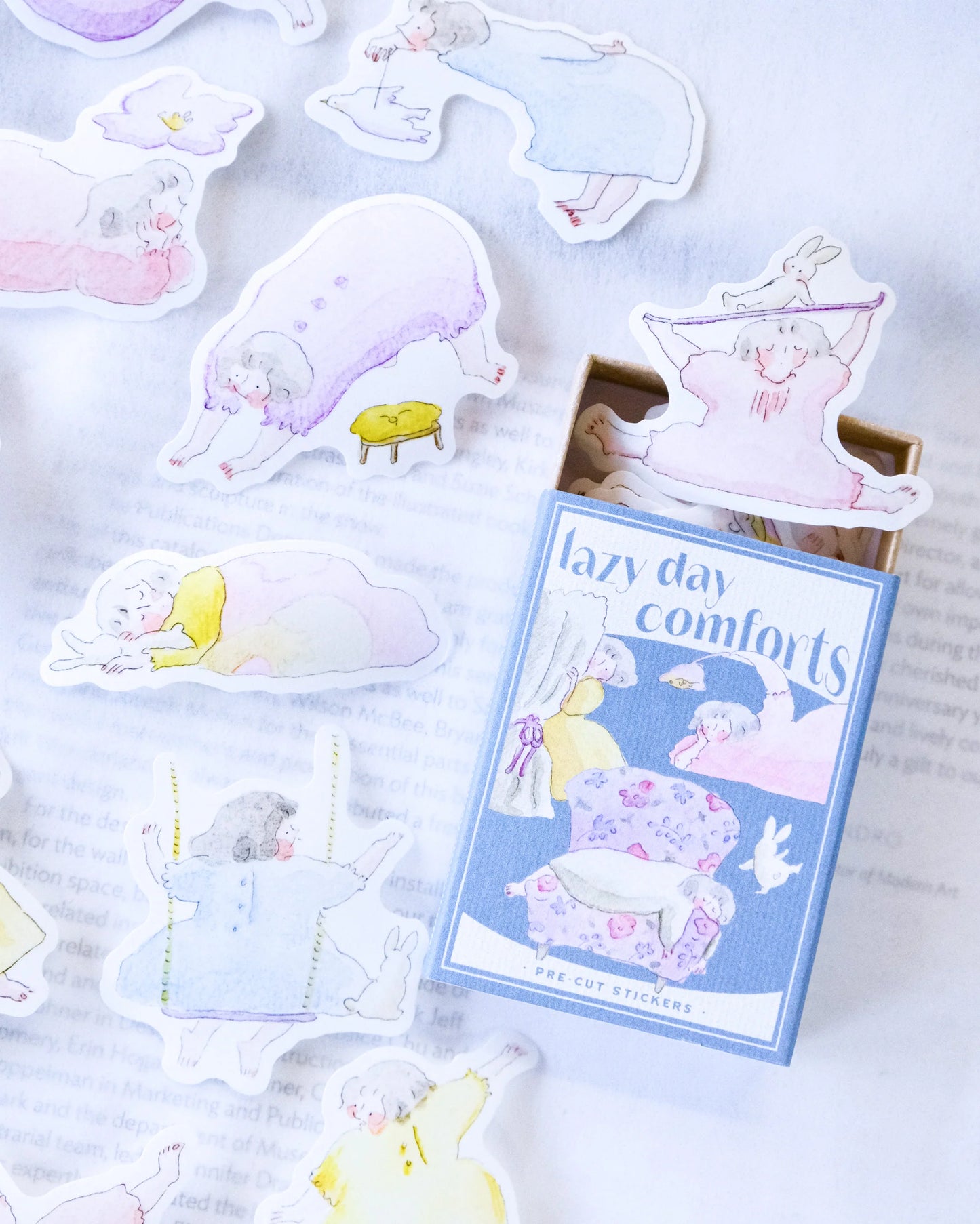 Dodolulu Matchbox Stickers - Lazy Day Comforts