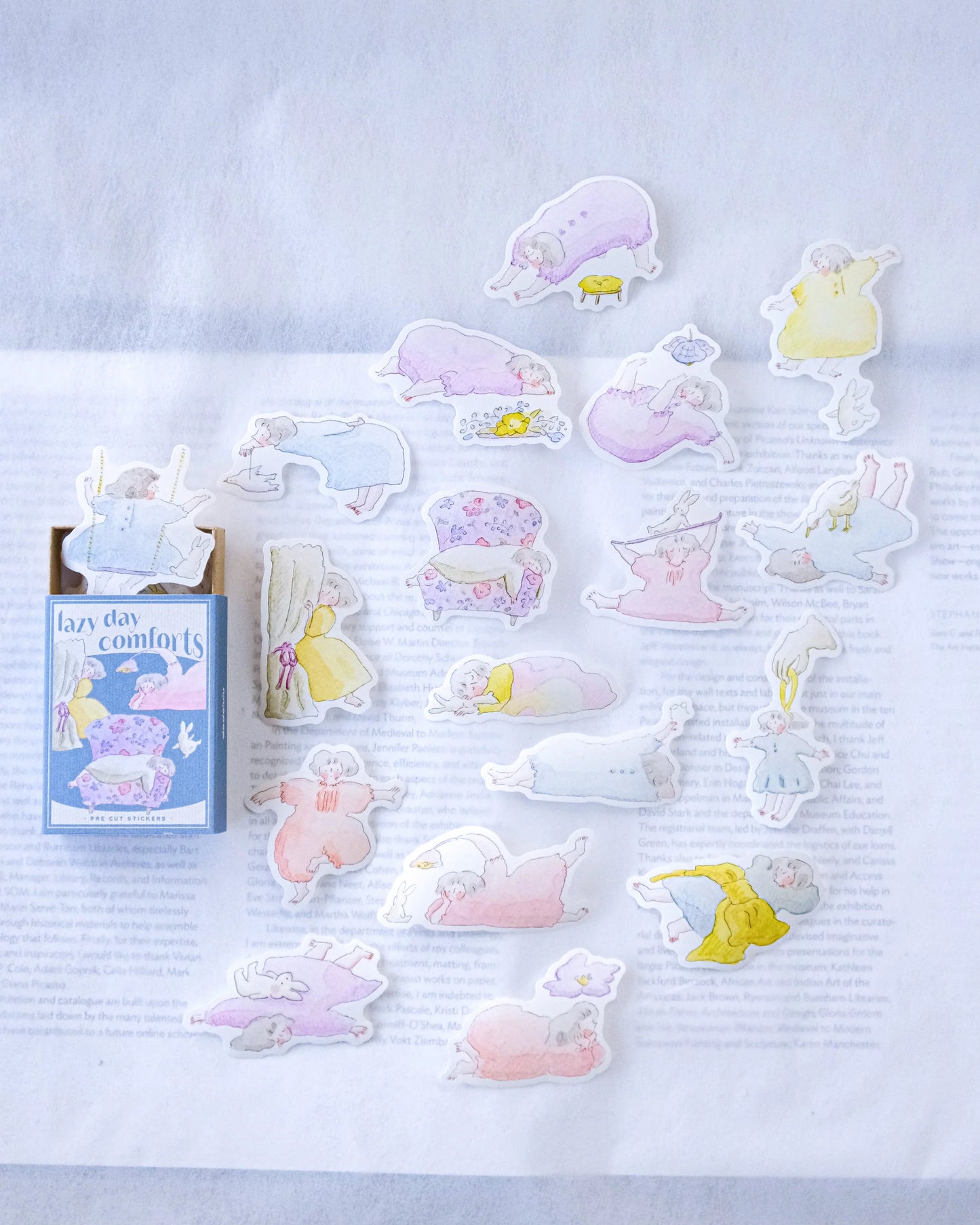 Dodolulu Matchbox Stickers - Lazy Day Comforts