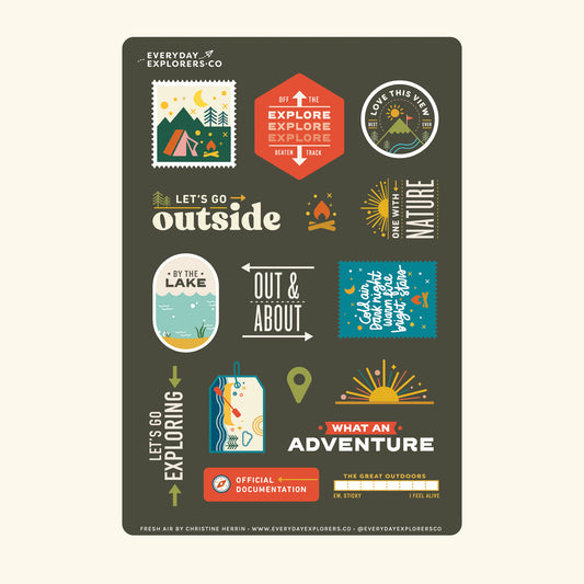 Everyday Explorers Co. Sticker Sheet - Fresh Air