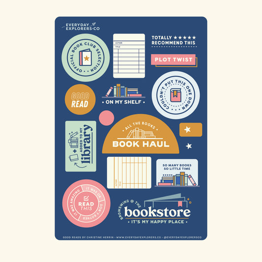 Everyday Explorers Co. Sticker Sheet - Good Reads