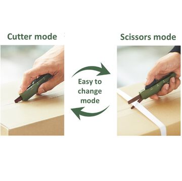 Kokuyo Hako-ake  2 in 1 Portable Scissor and Box Cutter