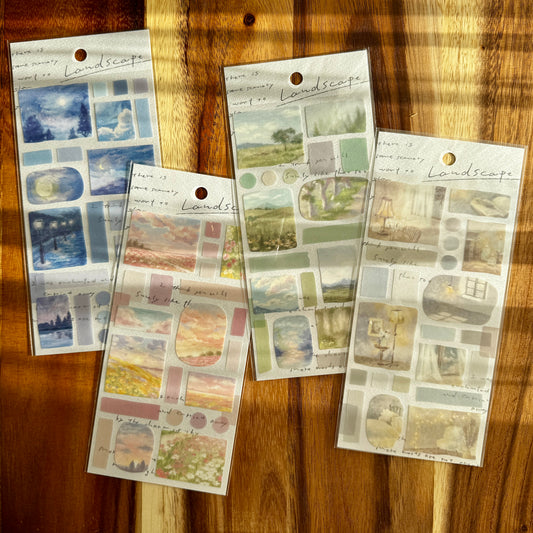Mind Wave - Landscape Stickers