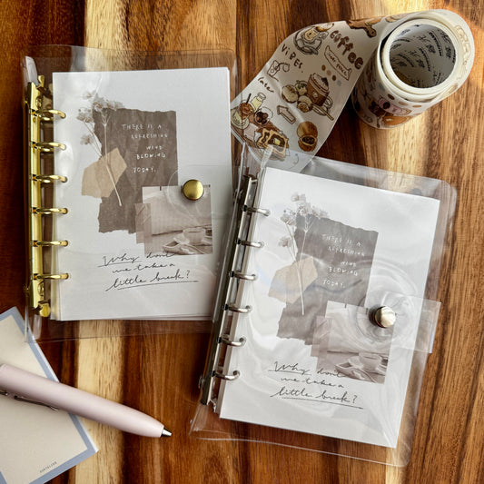 Mind Wave Bine A6 Clear Binder