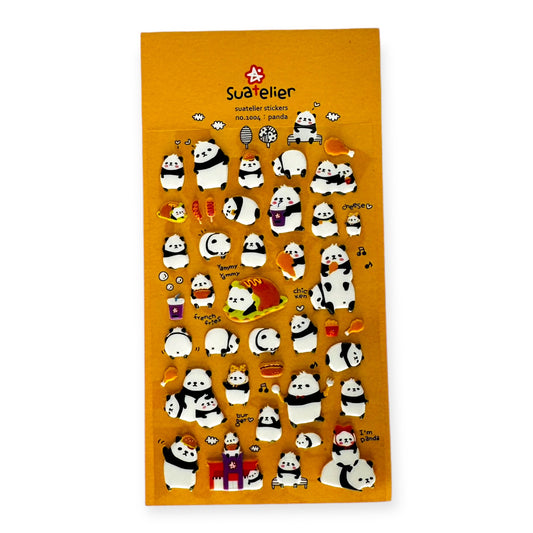 Suatelier Panda Puffy Sticker (No. 1004)