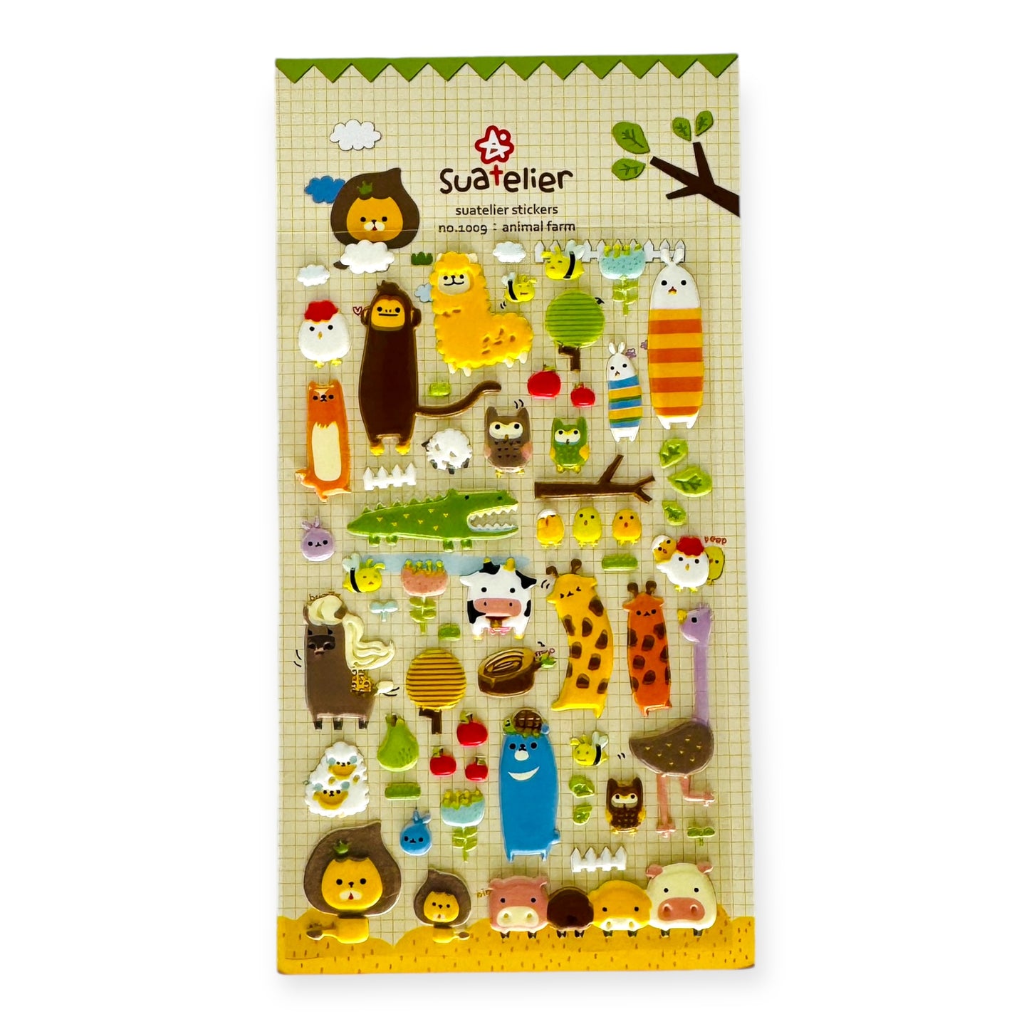 Suatelier Animal Farm Puffy Sticker (No. 1009)