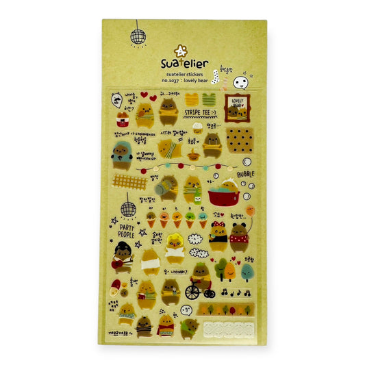 Suatelier Lovely Bear Sticker (No. 1037)