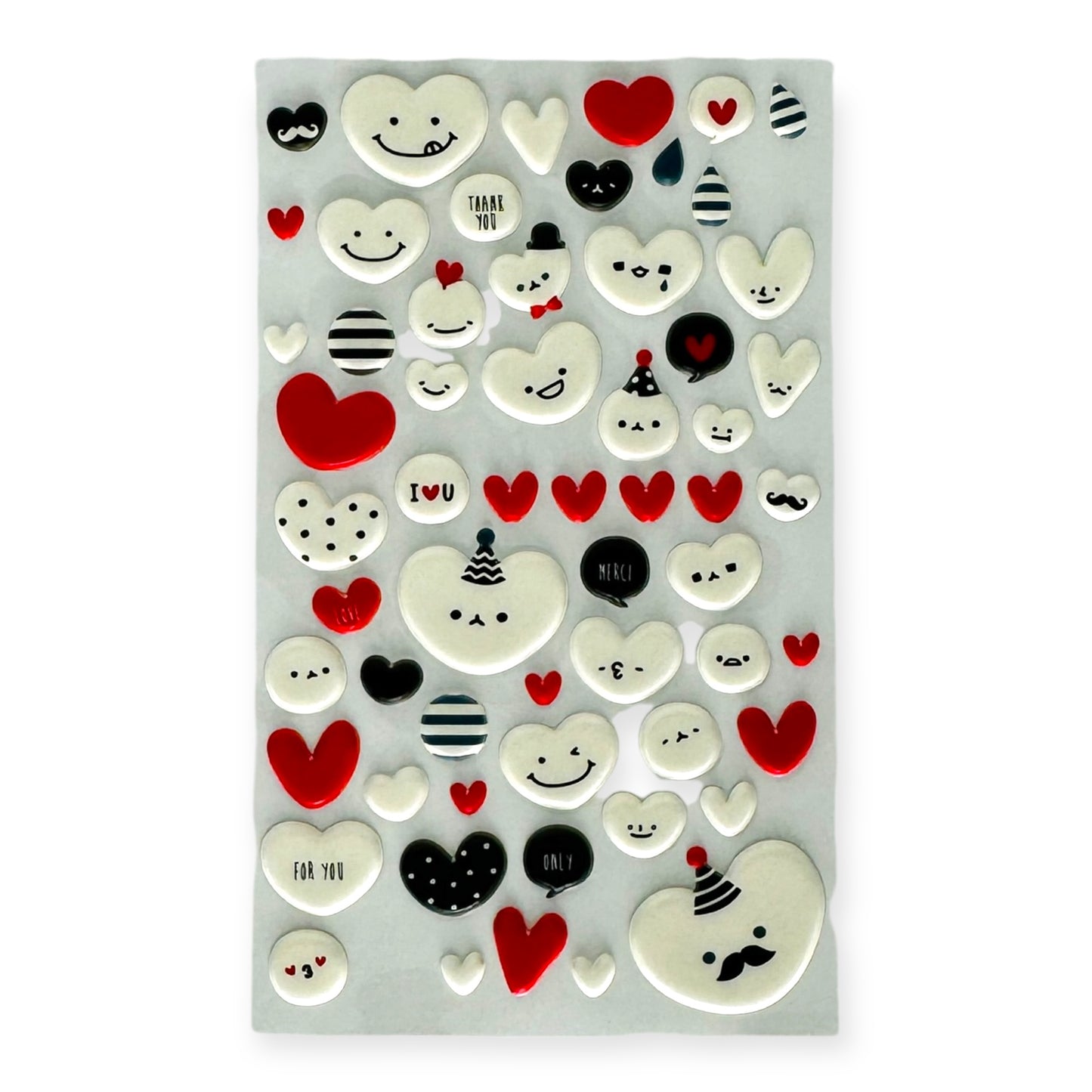 Suatelier Balloon Heart Puffy Sticker (No. 1015)