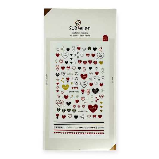 Suatelier Deco Heart Sticker/Nail Deco (No. 1080)