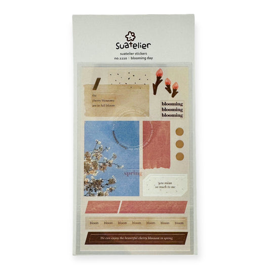 Suatelier Blooming Day Sticker (No. 1110)
