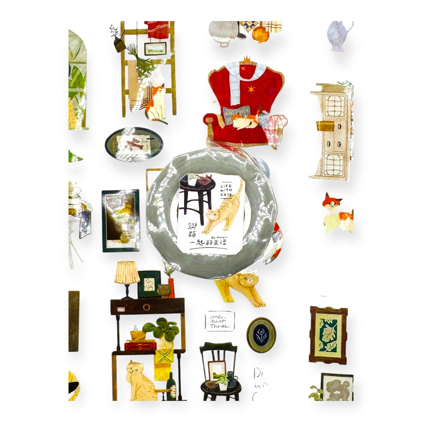 OURS Studio - Life with Cats PET Tape