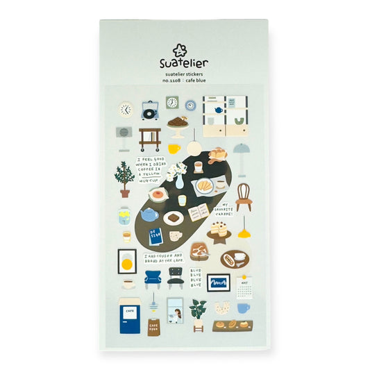 Suatelier Cafe Blue Sticker