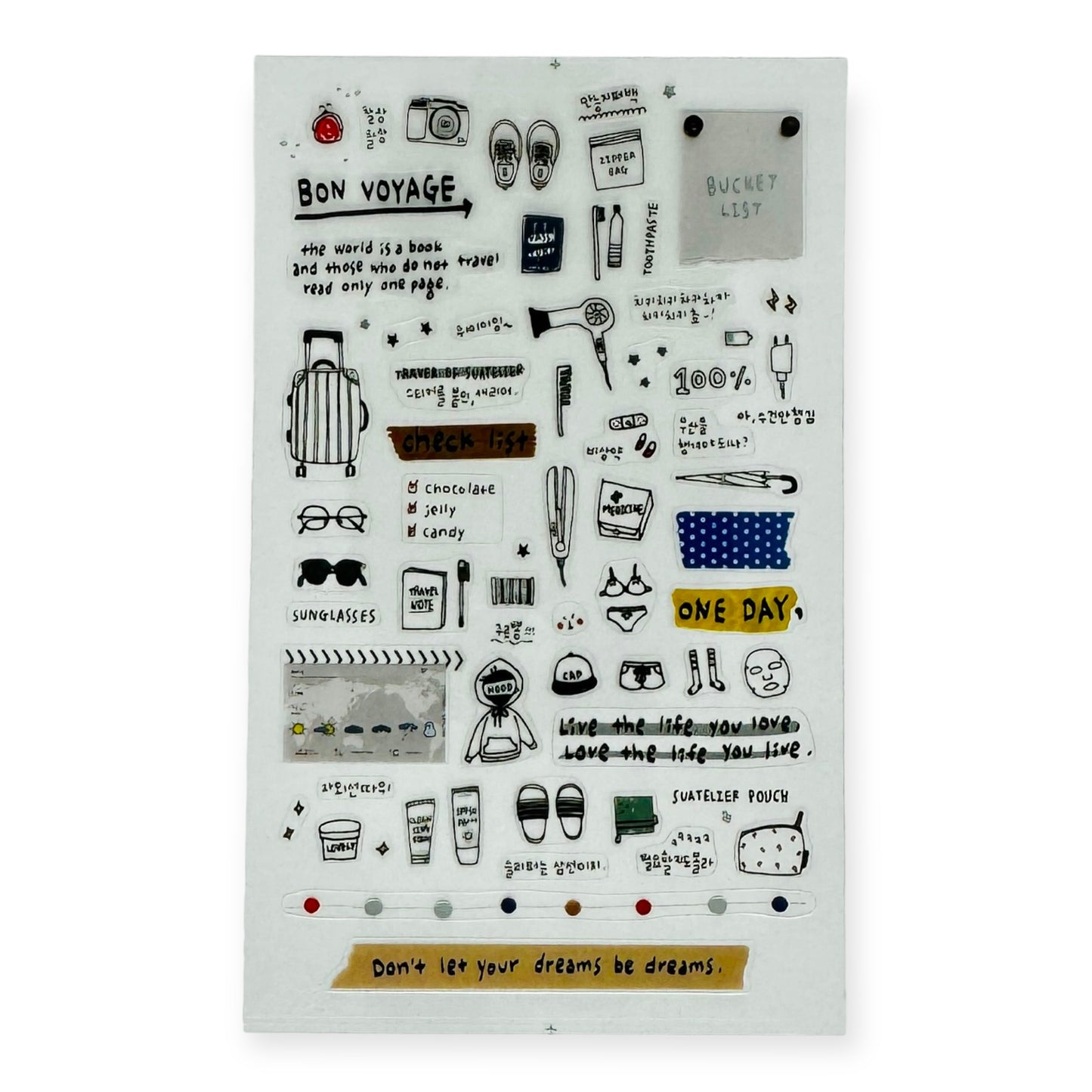 Suatelier Travel Note Sticker (No. 1057)